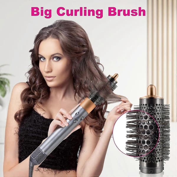 Rund Volumizing Børste Tilbehør Til Dyson Airwrap Hårstyler Rose