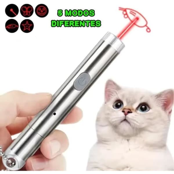 LED-peker for katter | Interaktive katteleker, USB-oppladbar LED-peker.