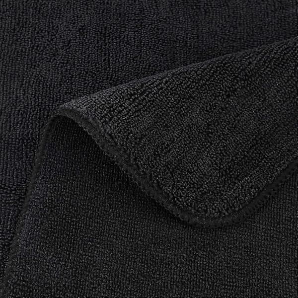 Premium mikrofiber rengøringsklud, 30 x 30 cm (12-pak) (sort)