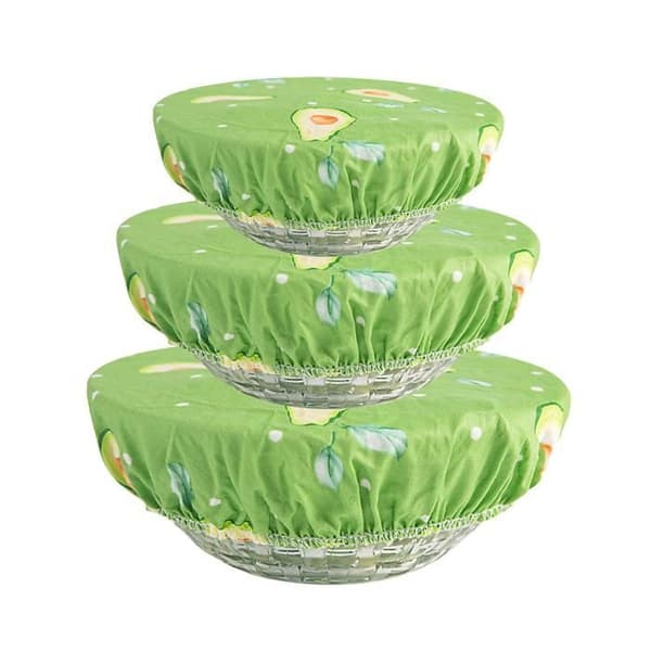 Återanvändbara skållock - OMABETA - 3 storlekar - Elastiska - Läckagesäkra - Hållbara