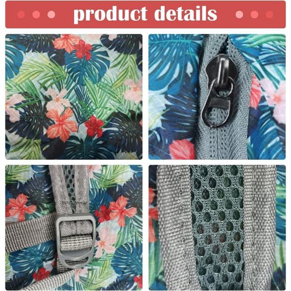 Vikbar Ryggsäck, Ultralätt 67g, Vattentät Polyester, Vandring Camping Resa