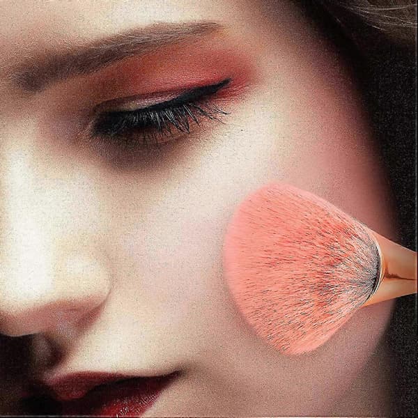 Mineralpudderbørste, Bronzer Kabuki Makeupbørste, Blød Fluffy Foundationbørste, Professionel Pudderbørste og Blushbørste