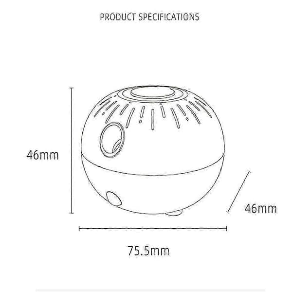 2X Mini Doftspridare Aromaterapimaskin Automatisk Induktion Bärbar Söt för Diffuser USB