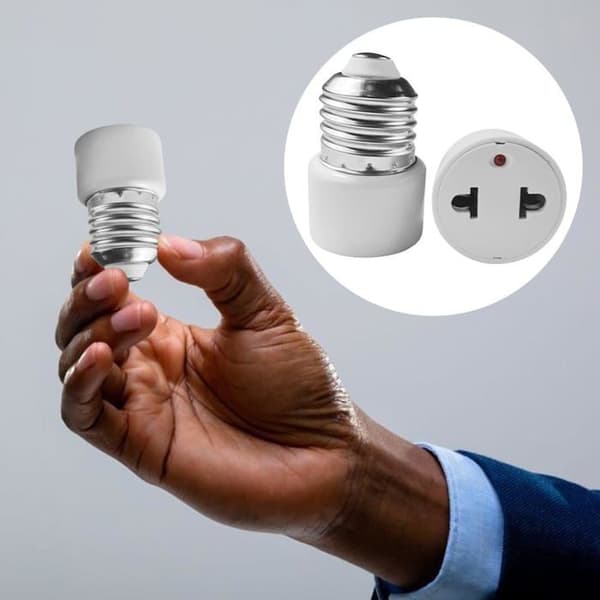 Stykker E27 Sokkelomformerdeksler med Adapterplugg, Sokkel, Pæreuttak, Lampeholder