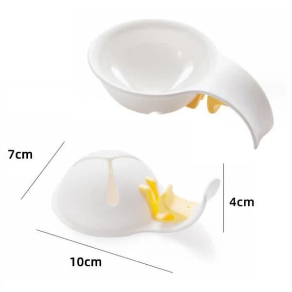 Eggedeler, eggeplomme-separator, med silikonholder, kjøkkensil, baketilbehør, til muffins