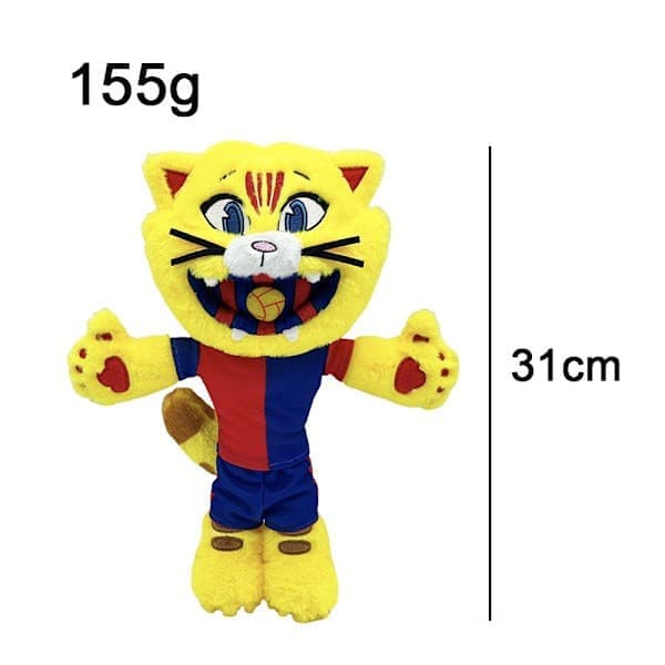 FC Barcelona maskot løve plyslegetøj