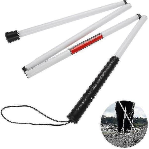 Sammenleggbar Spaserstokk For Blinde, 124cm 4-seksjoner