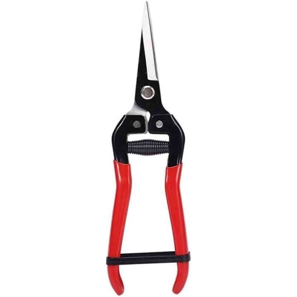 Sort/rød beskærersaks, premium materiale, 20 x 60 mm