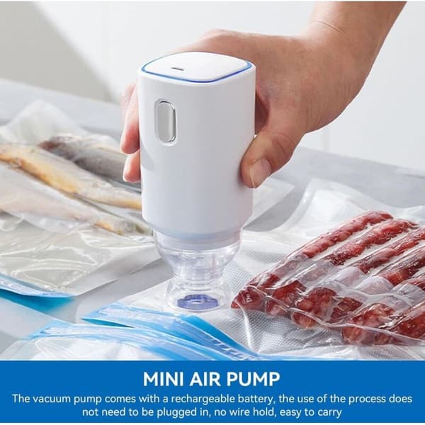 Miniluftpump – 5V automatisk vakuumpump för resväskor – USB-uppladdningsbar