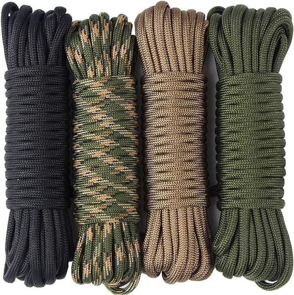 st 15 meter Paracord-rep med 7 trådar Nylonrep 250 kg Brea