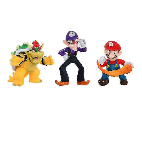 18 st Super Mario Bros Actionfigurer, samlardockor