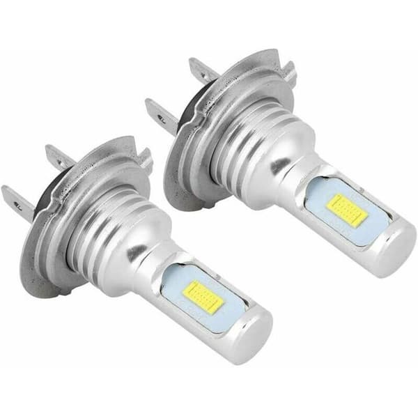 Tåkelyspære, 2 stk 80W 6000K universell H7 LED bil tåkelys hvit DC 12-24V