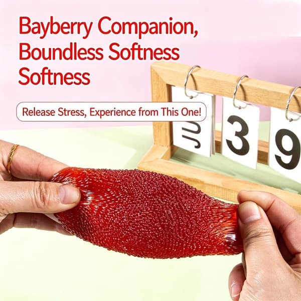 Stress Squishy Bolde – Langsomt-stigende maltsukker bløde klemmelegetøj til voksne – Waxberry