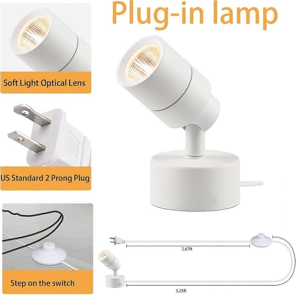 LED Indendørs Spotlight med Timer, Dæmpbar Uplight, 3 Farvetemperaturer, CRI, Hvid Gulvlampe