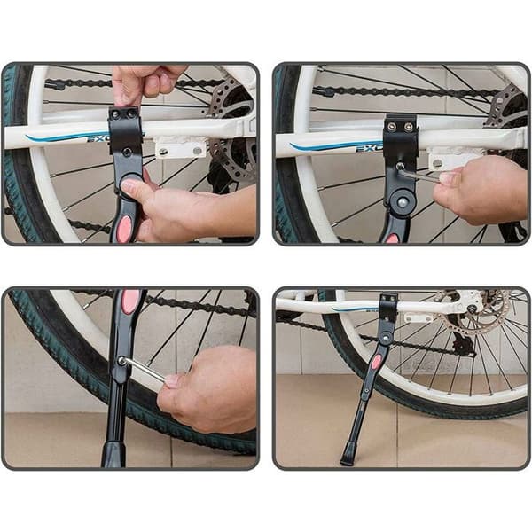 Cykelställ, aluminiumlegering, svart