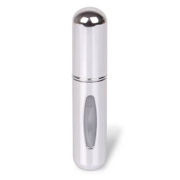 Bærbar 5 Mini selvpressende parfumeflaske, lavet af aluminium