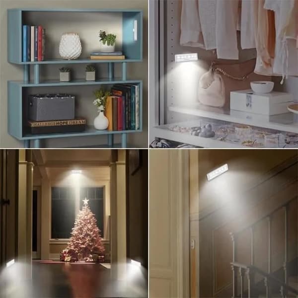 stk Bevegelsessensorlampe, Automatisk Nattlys, Skaplys, Trappelys, Skaplys, Nattlys