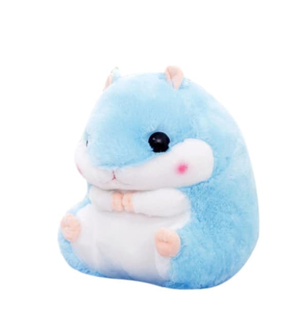 Søde plys hamster tøjdyr med tæppe blå blå Med Tæppe blue With Blanket