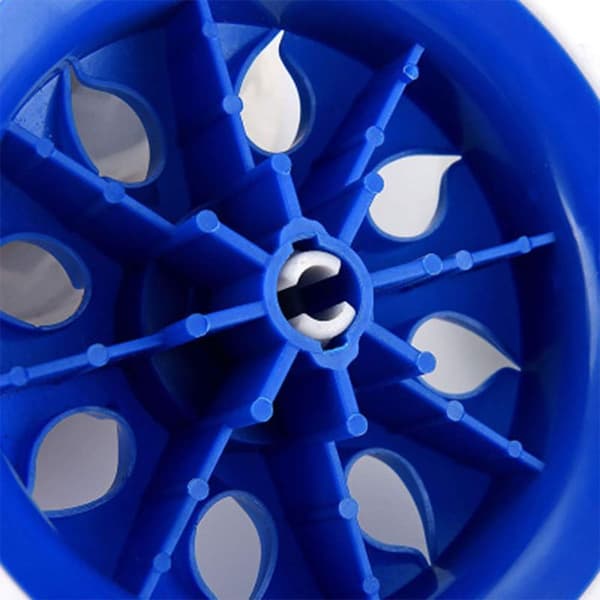Sett med 2 erstatningshjul til handlevogn - 15,2 cm diameter - Svart skumgummi