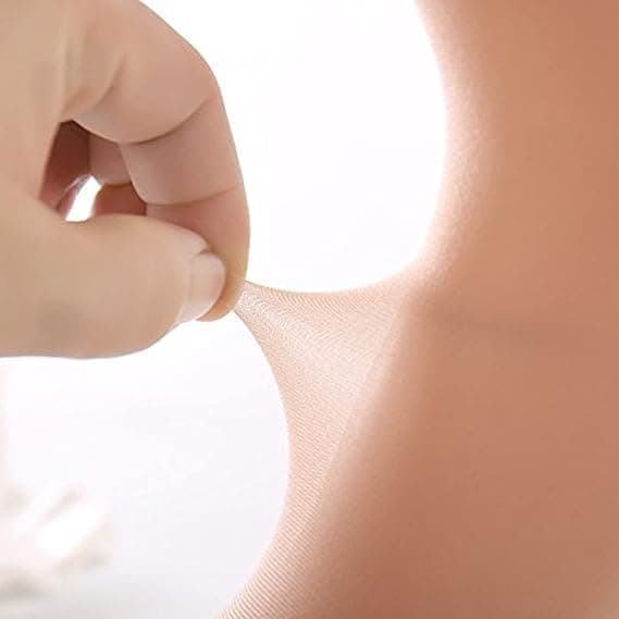 10 par, korte, transparente nylonstrømper, for kvinner (svart)