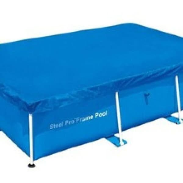 Poolgulvmåtte, overjordisk poolmåtte 150x220CM, foldbar rektangulær vandtæt poolgulvmåtte, beskyttende