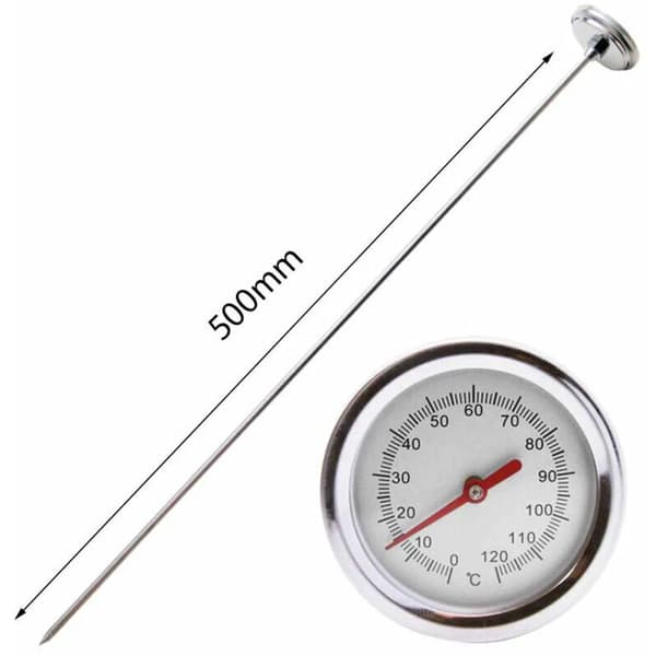 Kompostjordtester med rustfri stålsonde - Termometer for hage og plen - Hagekomposter