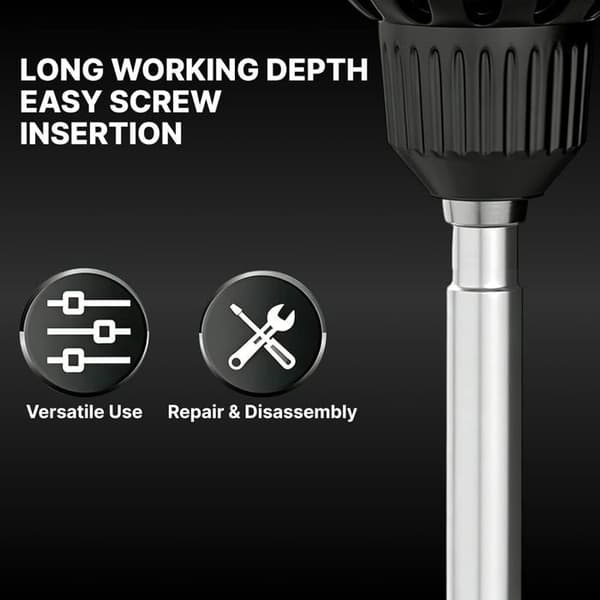 Lang sekskantet glødepluggpipe 14 mm firkantdrift 120 mm lang, 14 mm bilglødepluggpipe (14 mm)