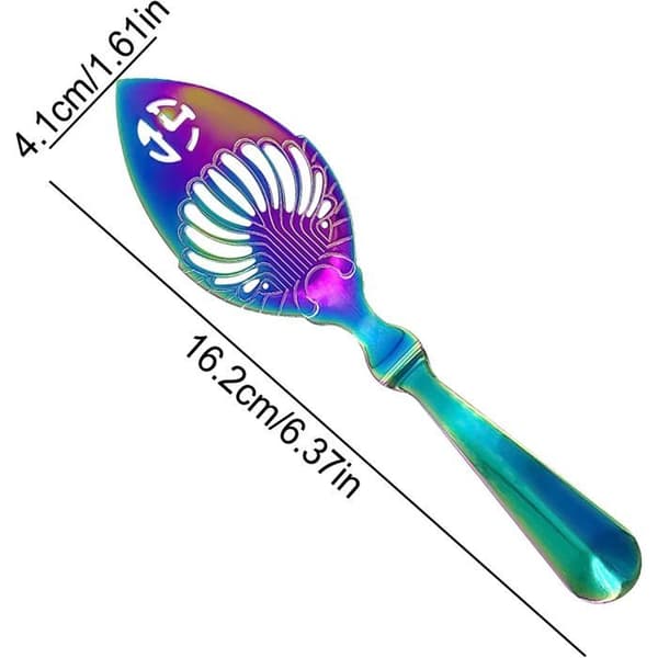 Absintskje, 304 rustfritt stål, hul design, barkverktøy, for cocktailer og buffeter