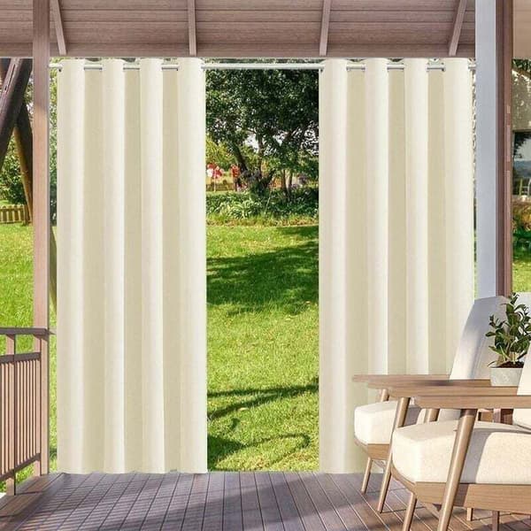 Stjernemønstrede gardiner - Sett med 2 paneler for små barneromsvinduer - Mørklegging - Romtema - for gutter