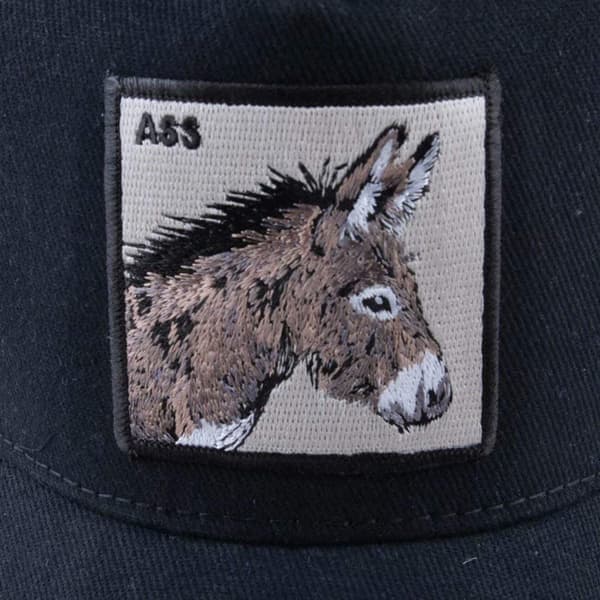 Unisex dyrenett truckerhatt snapback brodert lapp LL