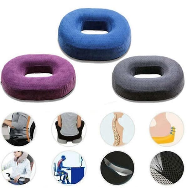 Donutpute Ortopedisk Minneskum Setepute Halebein Smertelindrende Pute