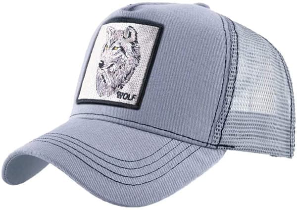 Unisex Djur Mesh Trucker Keps Snapback Broderad Patch Y