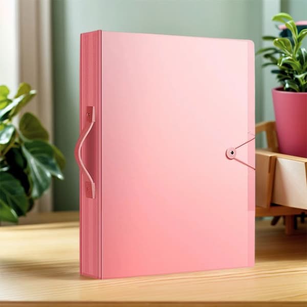 Bildebok for barn - Rosa - med håndtak, 30 sider