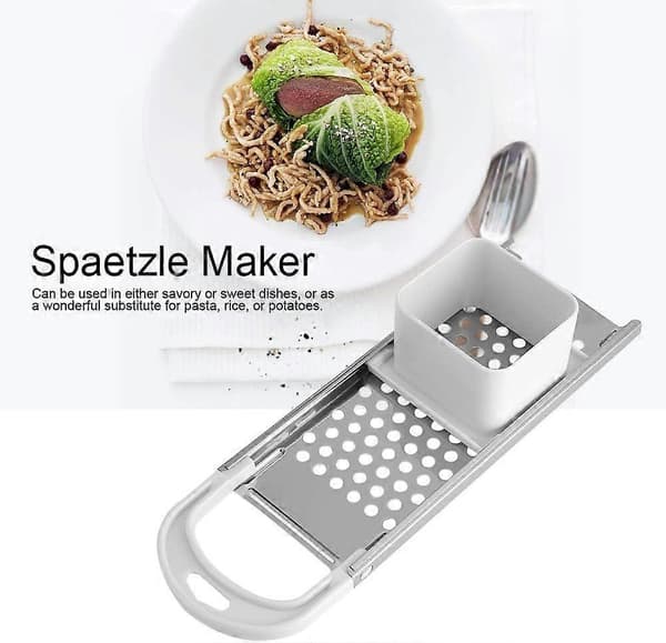 Pastamaskin i rustfritt stål med sikkerhetsskyver, kjøkken rustfritt stål blad nudel dumpling maker pasta matlagingsverktøy