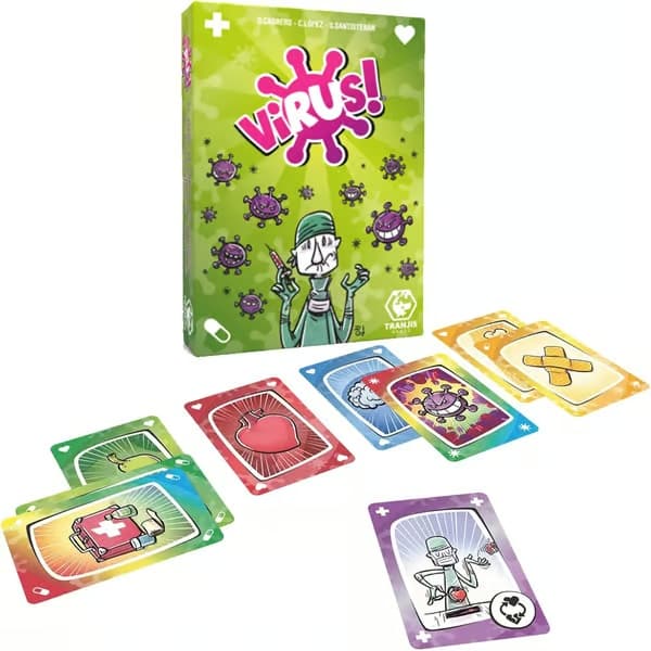 Tranjis Games Virus! + Virus 2 Evolution expansionspaket för kortspel Virus1