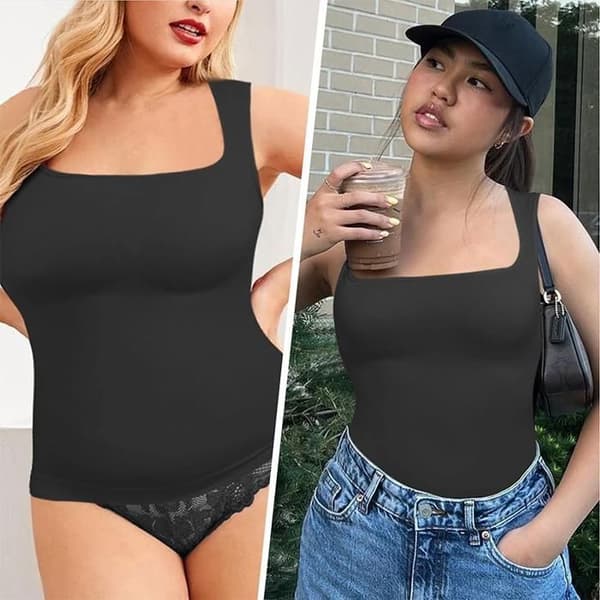 Shapewear mavekontrol tanktop kompression tanktoppe til kvinder S