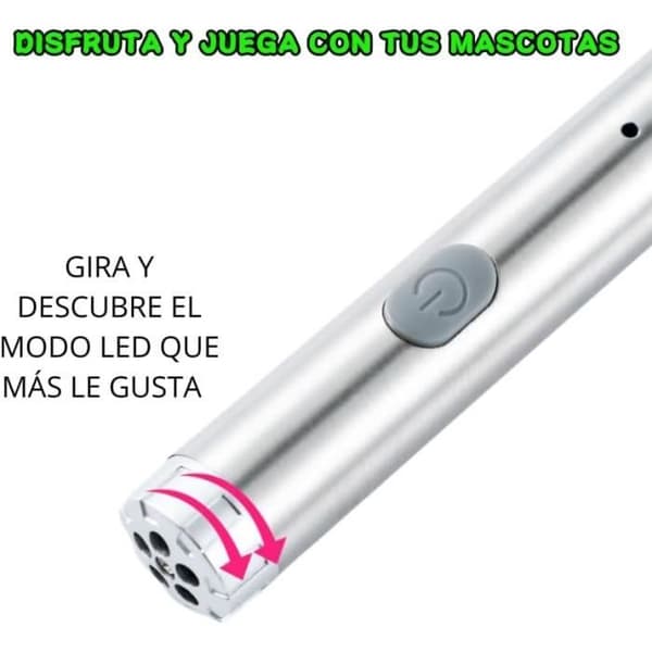 LED-peker for katter | Interaktive katteleker, USB-oppladbar LED-peker.