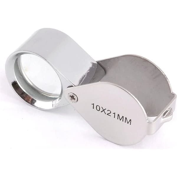 1 kpl 10x 21 mm kellosepän/jalokivikauppiaan luuppi suurennus