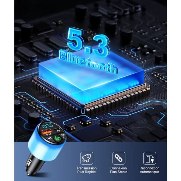 Bluetooth 5.3 FM-lähetin, [PD 30W