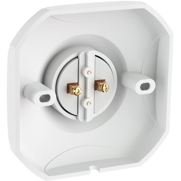 2-delt loftlampe/lampefod, porcelæn, hvid, 1x E27 maks. 60W