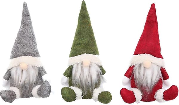 Tomtar Julgransprydnader, Julpynt Handgjorda Plyschtomtar Jultomtenissar