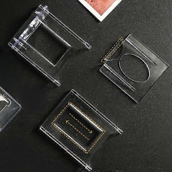 20 sæt akryl display stand Klar stand Mini møntholder Transparent 20 stk-20 stk