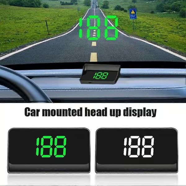 Head-up display GPS-hastighetsmätare KMH/MPH (grön)
