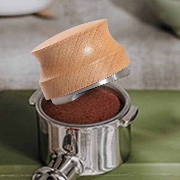 Kaffedistributör Handpress, Justerbart Djup 51 mm Rostfritt Stål för Kaffemaskin
