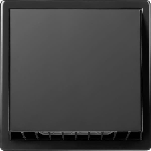 Ventilationsrist - ABS - 1 enhed - kontraventil - vægmonteret ventilationsudtag - grå 100 mm