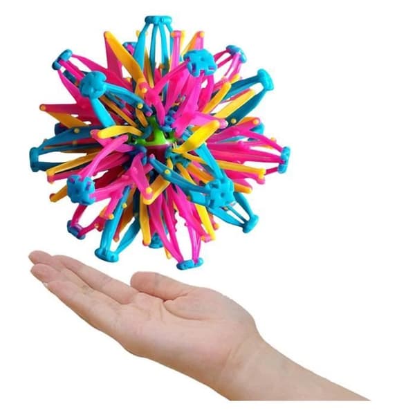 Puste- og angstleketøy - Regnbuekrympende ball