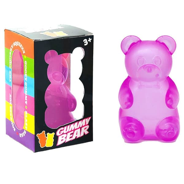 Nee Doh Dream Bear — \"Dream Squishie\" Stressaflastningslegetøj Lilla