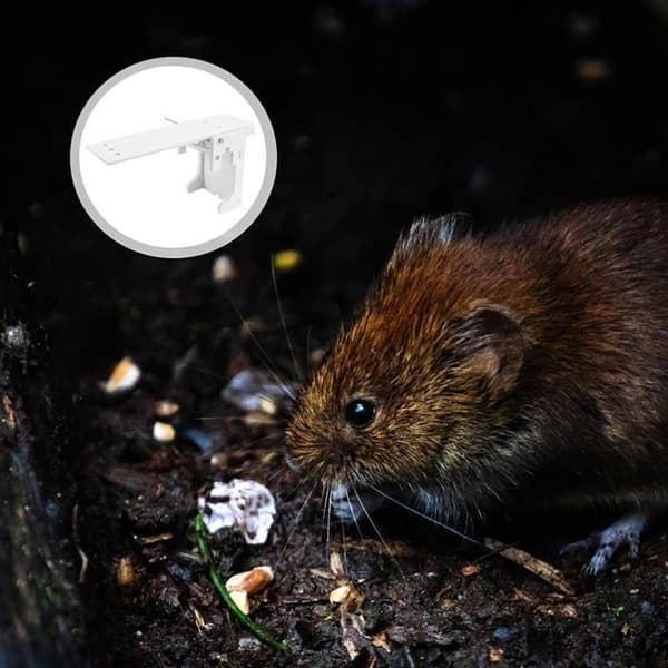 Set med 2 tippande hinkmusfällor, återställbart gnagarsystem