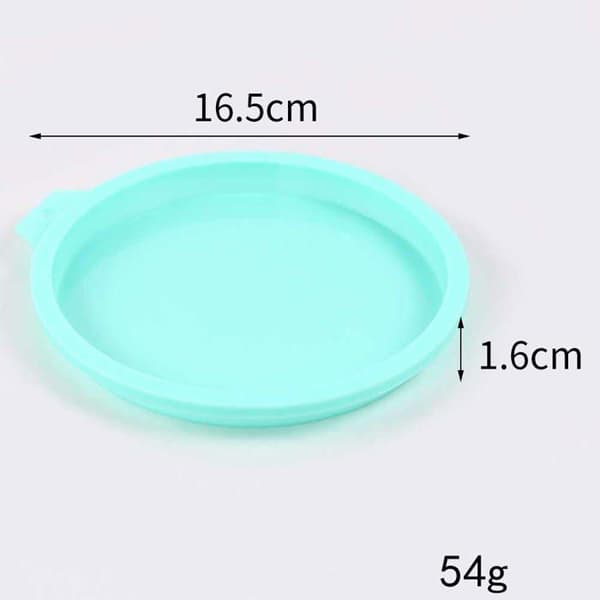 Sæt med 4 runde silikone kageforme, lækagesikre, non-stick, 15 cm, lyserøde og blå, et bageudstyr i silikone