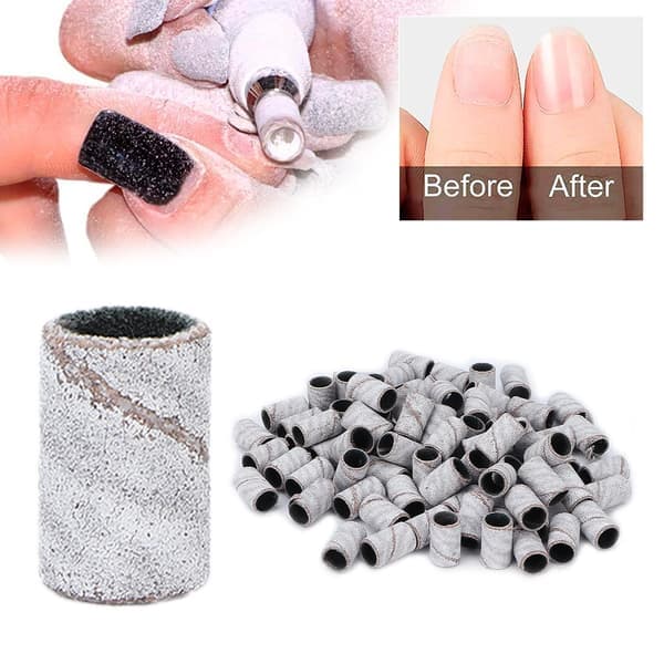 Professionelle slibebånd til neglekunst 100 stk. Hvid 240grit
